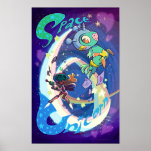 Space Unicorn Poster