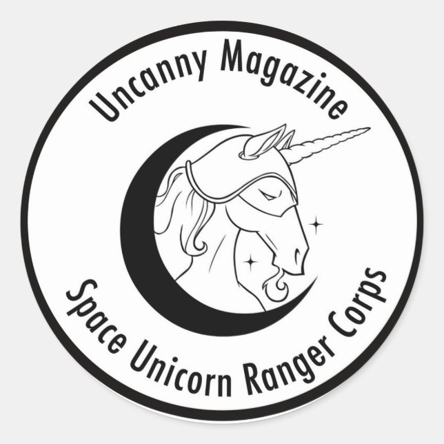 Space Unicorn Ranger Corps sticker (Front)
