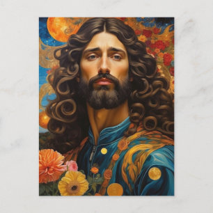 *~*  Space Universe Earth  AP50 Handsome Man Postcard