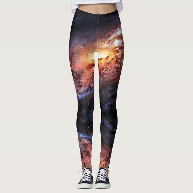 Space Universe - Power Yoga Leggings (Front)