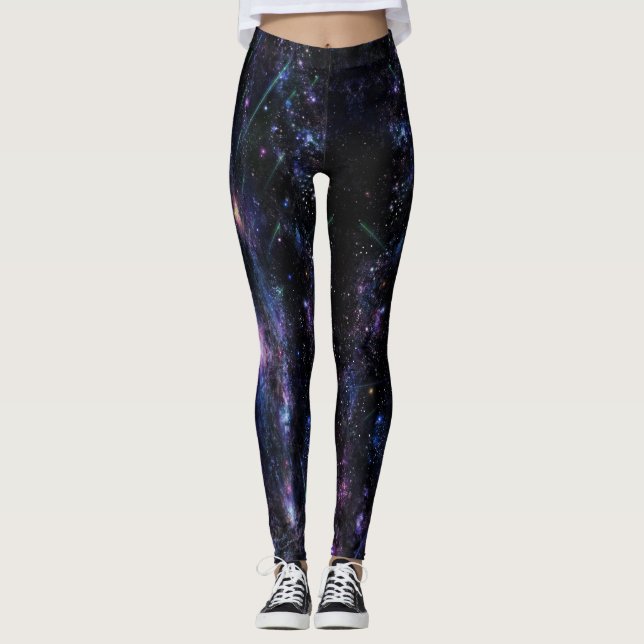 Space Universe - Power Yoga Leggings (Front)