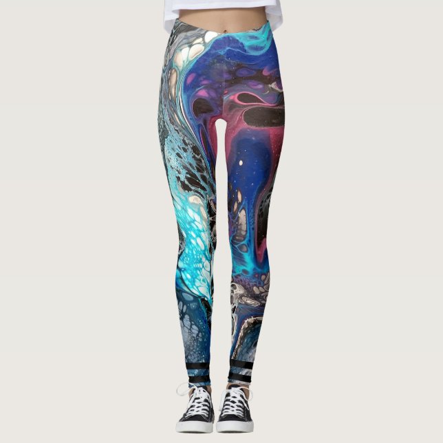 Space Vibe pouring Leggings (Front)