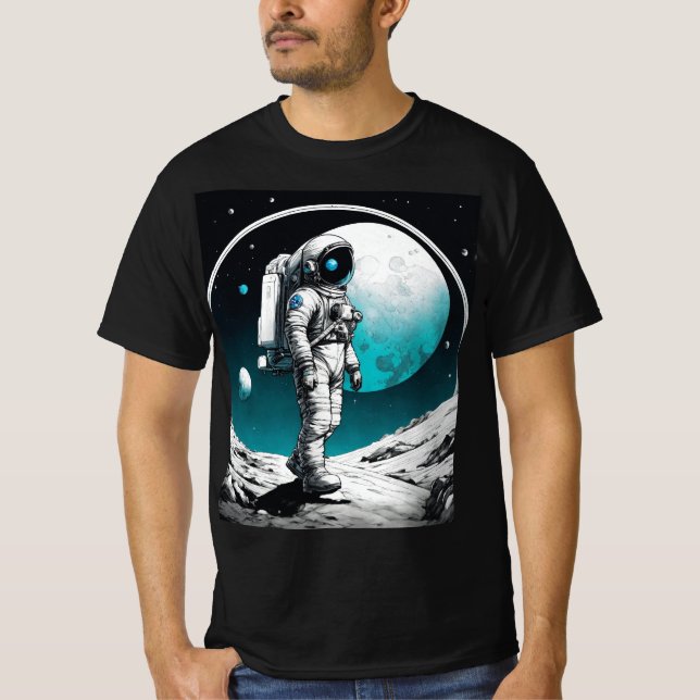 Space Voyager: Retro Expedition T-Shirt (Front)