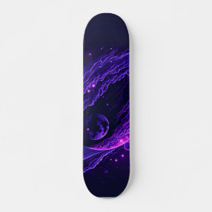 Space Wall Art Unique Skater Gift Skateboard
