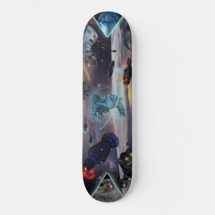 SPACE WARS ALIEN INVASION SKATEBOARD