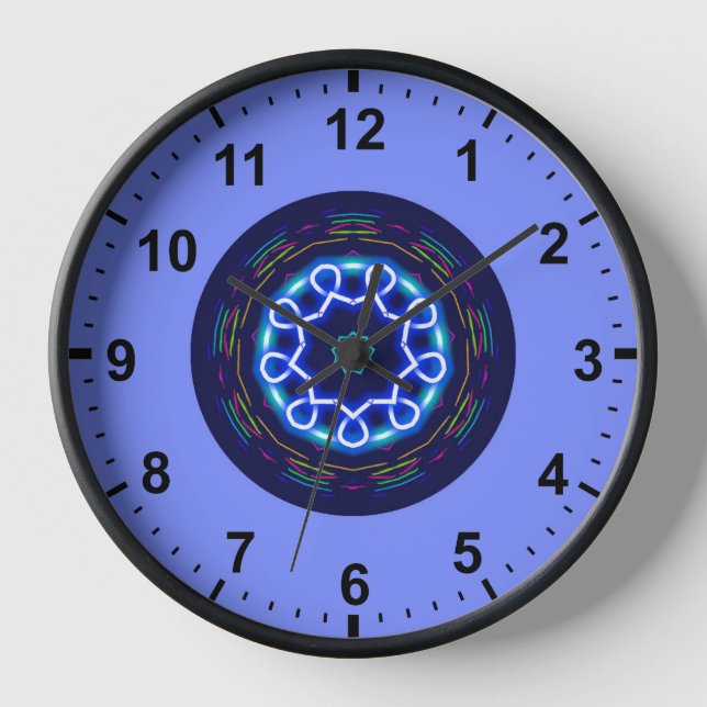 ~ Space Wheel Fractal ~ Clock (Front)