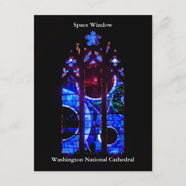 Space Window at Washington National Cathedral Postcard (Front)