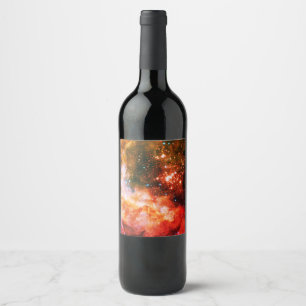 Space wine label