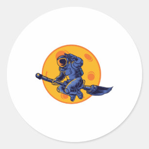 Space Witch Classic Round Sticker