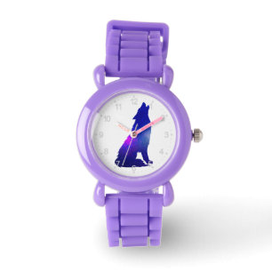 Space Wolf howling - Choose background color Watch
