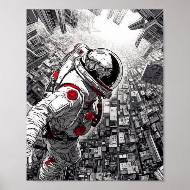 Space World Aerial Shot - Shohei Otomo Style Poste Poster (Front)