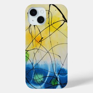 Space x Abstract Art iPhone 15 Case
