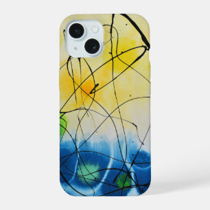 Space x Abstract Art iPhone 15 Case