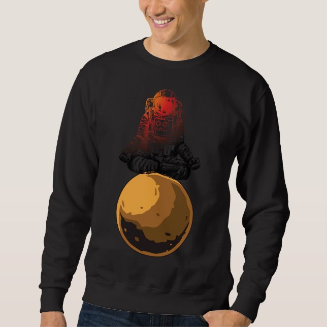Space Yoga Astronaut Yoga Sweatshirt (Front)
