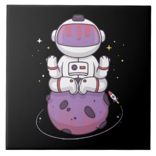 Space Yoga Ceramic Tile