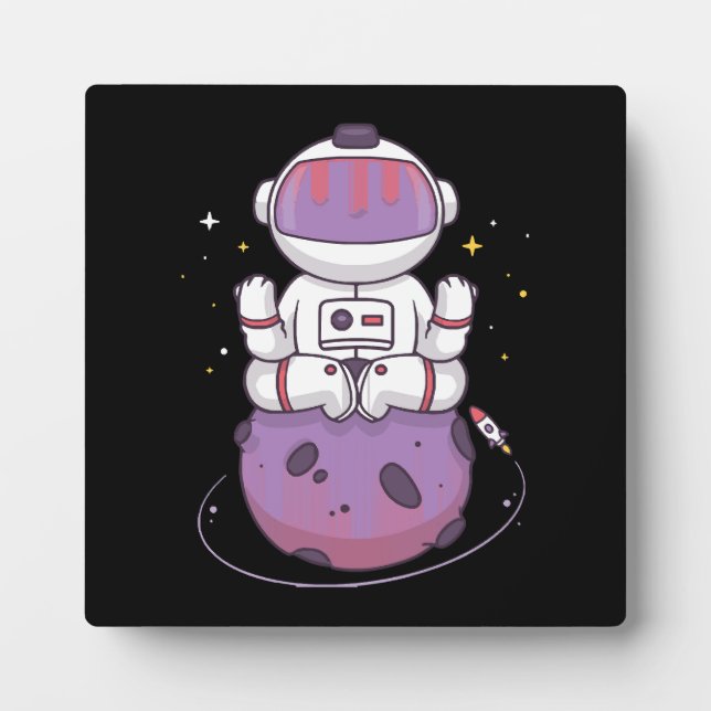 Space Yoga  Plaque (Front)