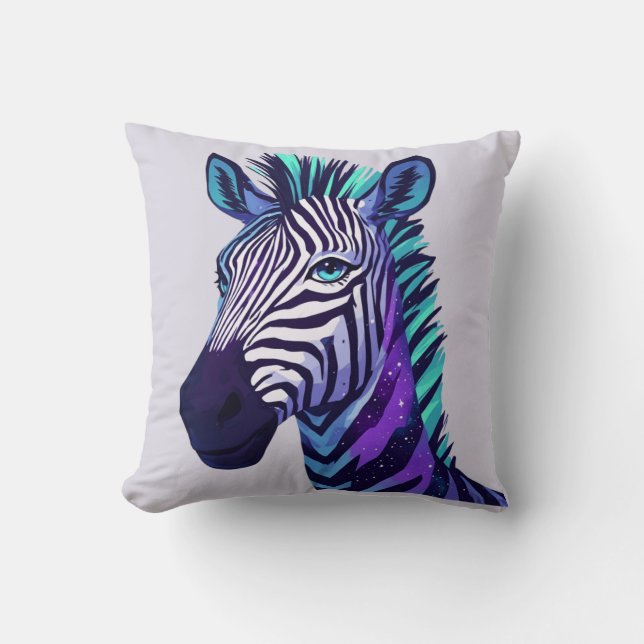 Space Zebra Cushion (Front)