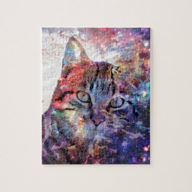 SpaceCat Jigsaw Puzzle (Vertical)