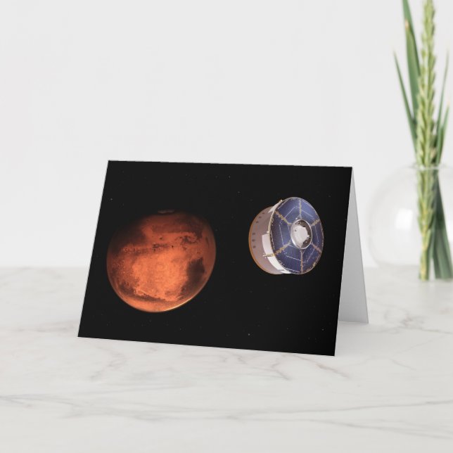 Spacecraft Carrying The Perseverance Rover Card (Front)