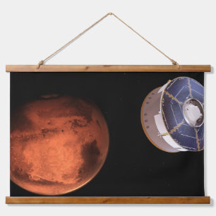 Spacecraft Carrying The Perseverance Rover Hanging Tapestry