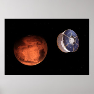 Spacecraft Carrying The Perseverance Rover Poster