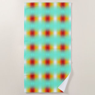 Spacecraft Reentry Plasma Field Colours Abstract  Beach Towel