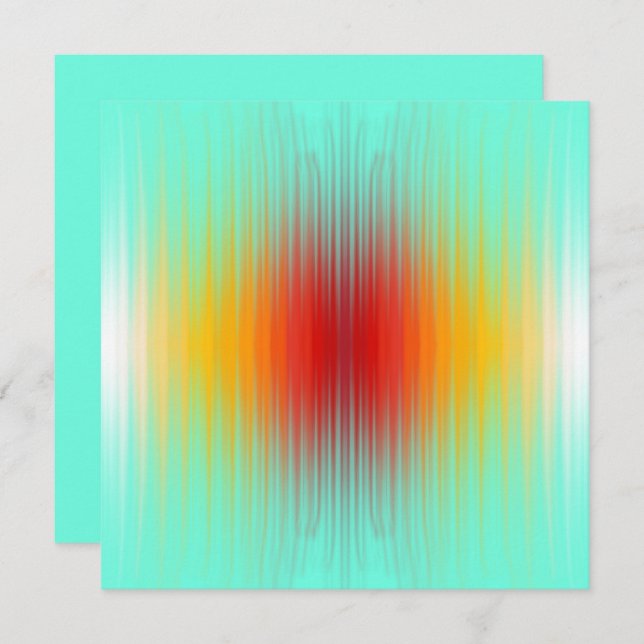 Spacecraft Reentry Plasma Field Colours Abstract Card (Front/Back)