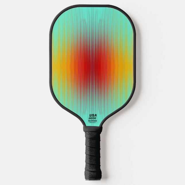 Spacecraft Reentry Plasma Field Colours Abstract  Pickleball Paddle (Front)