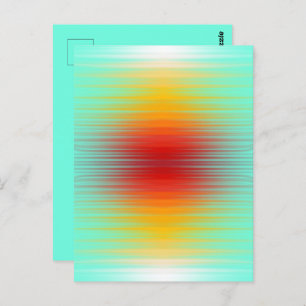 Spacecraft Reentry Plasma Field Colours Abstract Postcard