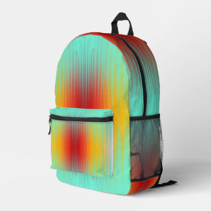 Spacecraft Reentry Plasma Field Colours Abstract  Printed Backpack