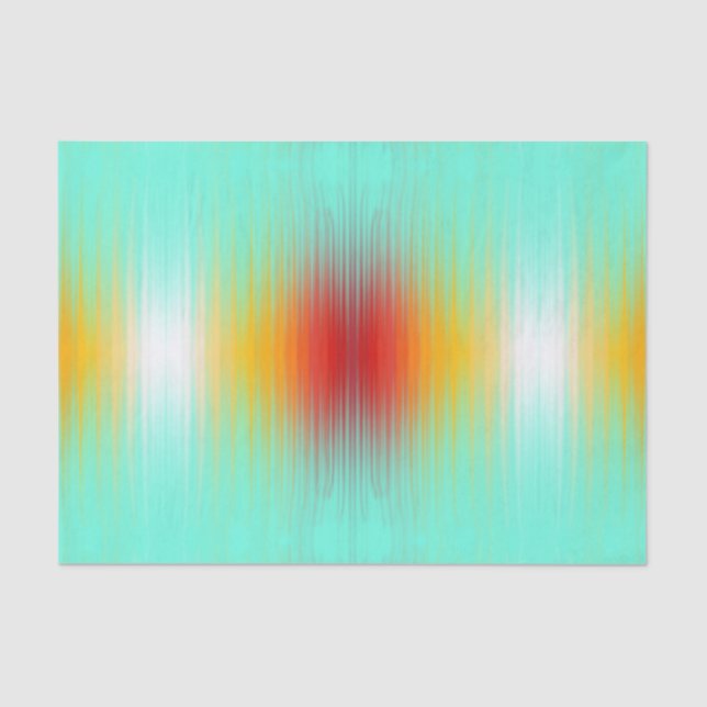 Spacecraft Reentry Plasma Field Colours Abstract  Tissue Paper (Front)