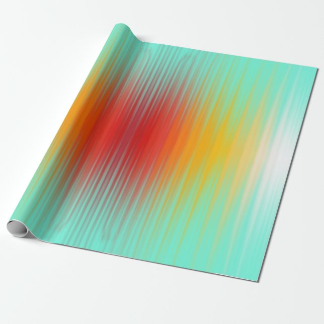Spacecraft Reentry Plasma Field Colours Abstract  Wrapping Paper (Unrolled)