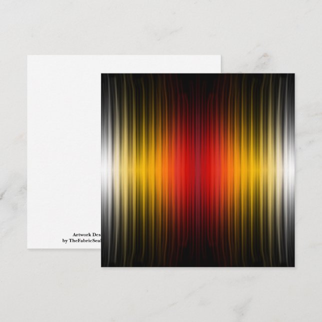 Spacecraft Reentry Plasma Field Colours Pattern Ar Card (Front/Back)