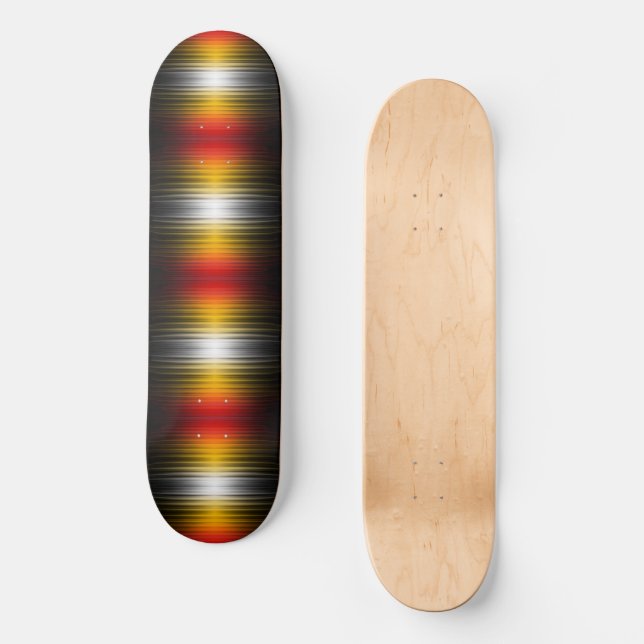 Spacecraft Reentry Plasma Field Colours Pattern Ar Skateboard (Front)