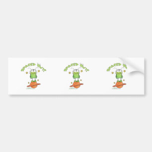 Spaced Out Alien Bumper Sticker