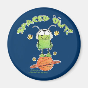 Spaced Out Alien Magnet