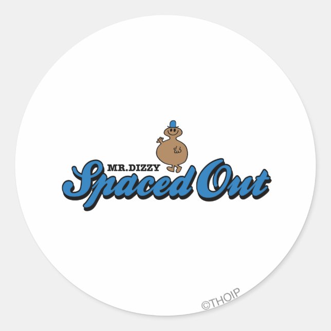 Spaced Out Classic Round Sticker (Front)