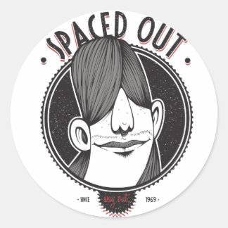 Spaced Out Classic Round Sticker