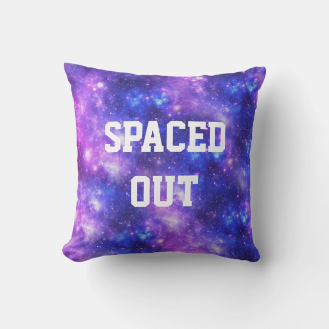 Spaced Out Personalised Galaxy Cushion (Front)