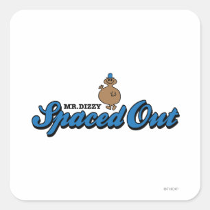 Spaced Out Square Sticker