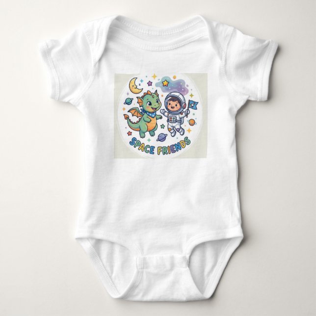 SpaceFriends Baby Bodysuit (Front)