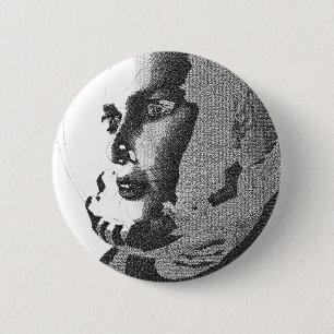 spacegirl 6 cm round badge