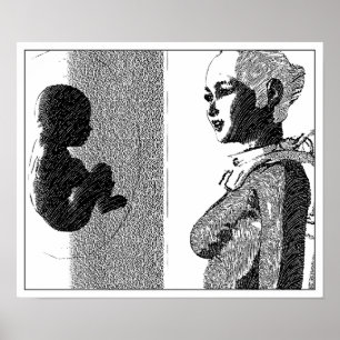 spacegirl and  baby poster