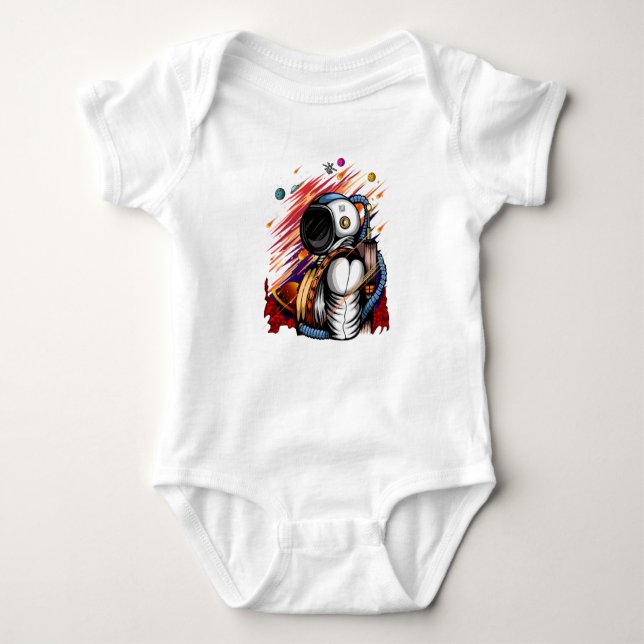 Spaceman Baby Bodysuit (Front)