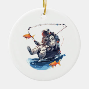 spaceman ceramic ornament