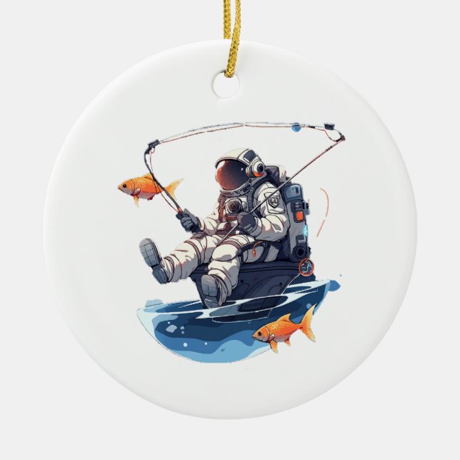 spaceman ceramic ornament (Front)