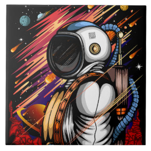 Spaceman Ceramic Tile