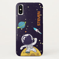 Spaceman Exploring Outer Space