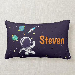 Spaceman Exploring Outer Space Lumbar Cushion