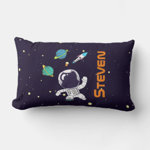 Spaceman Exploring Outer Space Lumbar Cushion